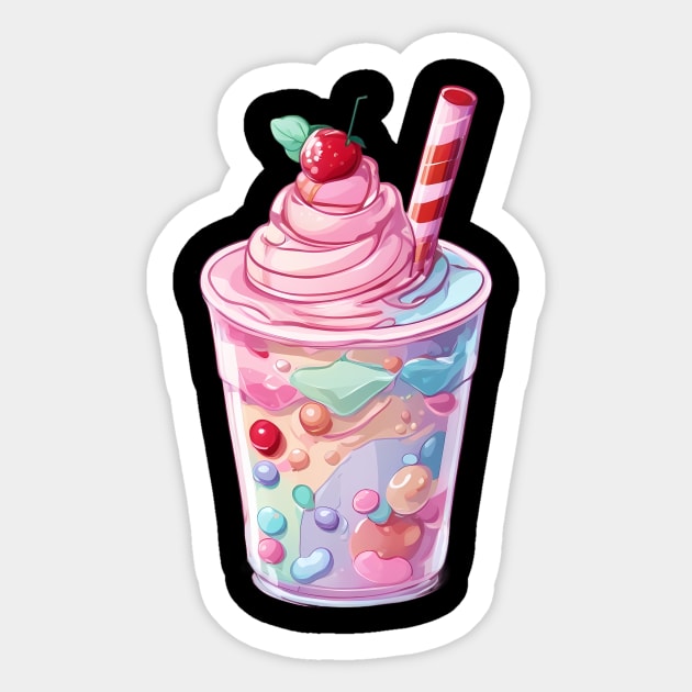 Unicorn Ice Cream Sticker by animegirlnft